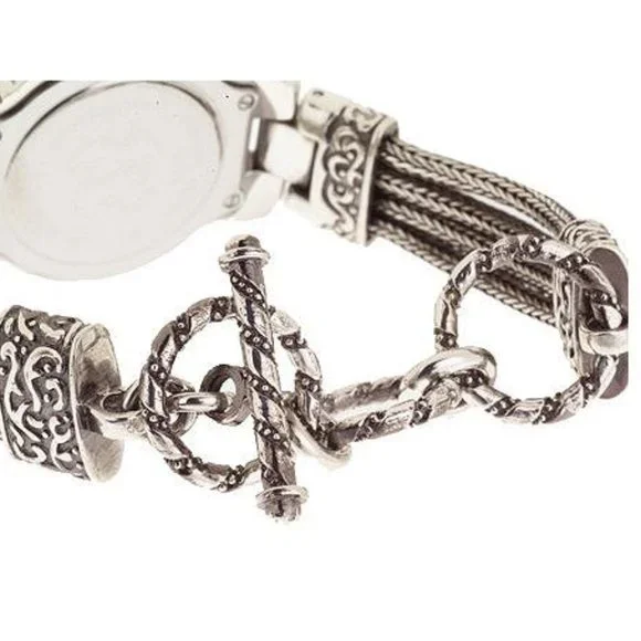 QVC Suarti & Sri Sterling Silver Scroll Watch - Picture 10 of 12